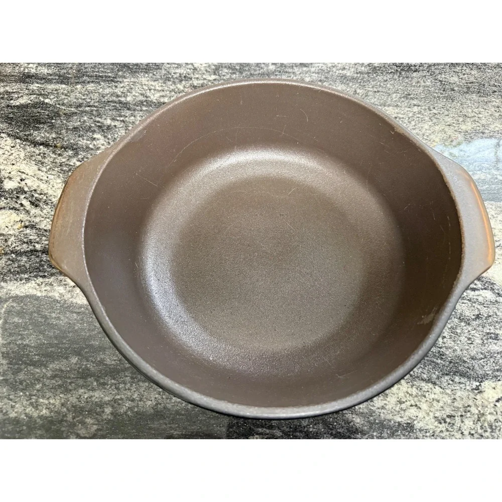 Vintage Wear Ever Autumn Harvest Wheat Brown Casserole Dish 8.5